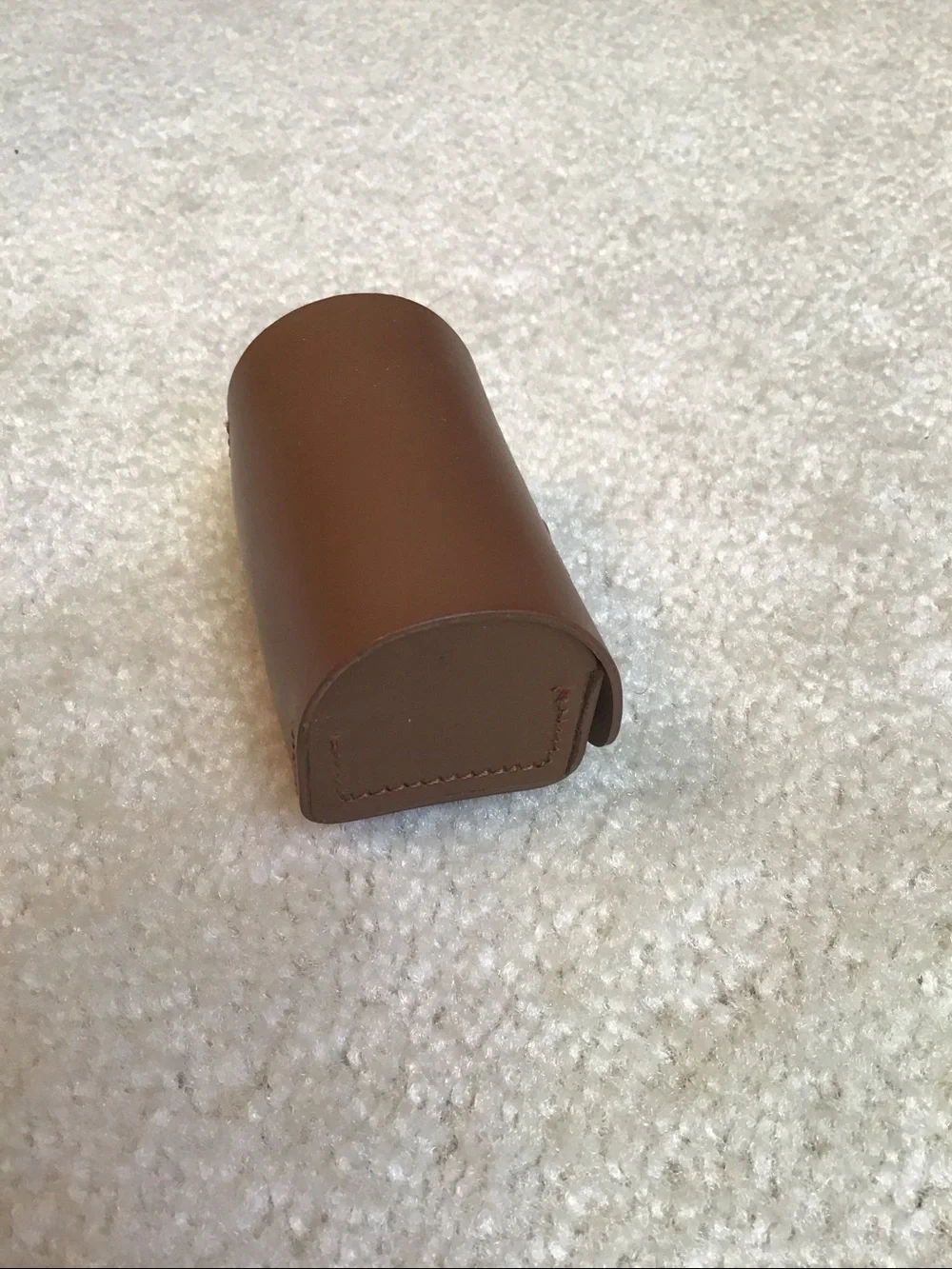 Vintage Kern-Paillard Bolox Lens Case, Genuine Brown Leather